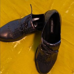 Italian shoes purchased in Italy! Gray metallic